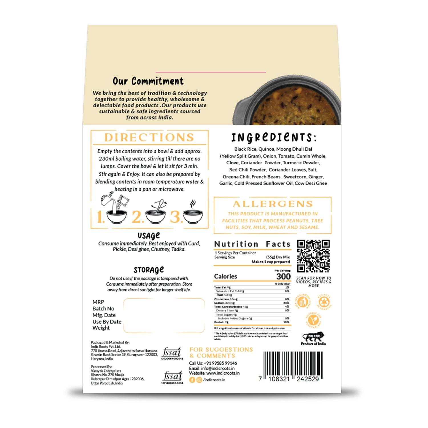 Khichdi Starter Pack - Indic Roots (Formerly Organic Roots)