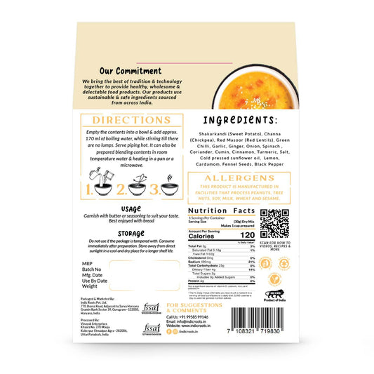 Chickpea and Sweet Potato Soup - Indic Roots (Formerly Organic Roots)