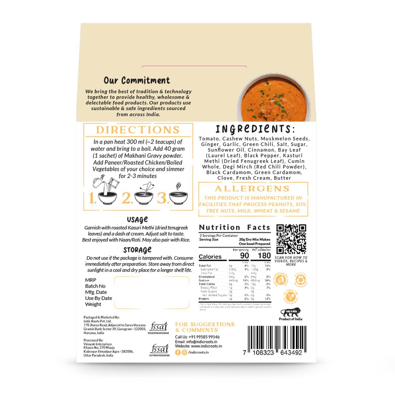Makhani Gravy - Indic Roots (Formerly Organic Roots)