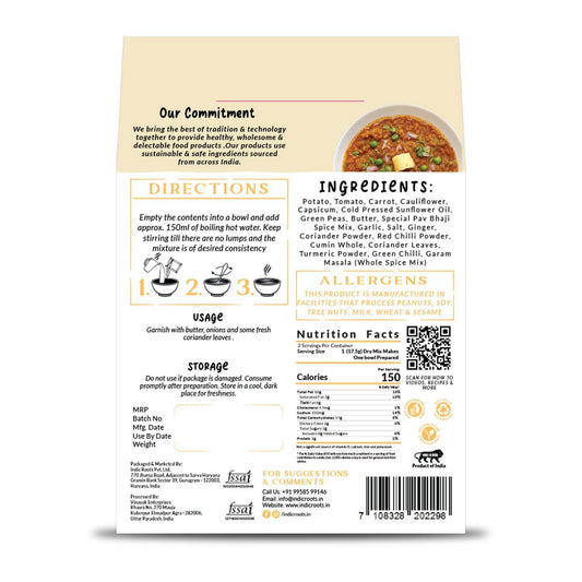 Pav Bhaji - Indic Roots (Formerly Organic Roots)