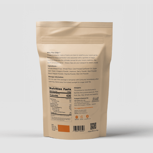 Pita Chips Whole Wheat (100 gms) - Indic Roots (Formerly Organic Roots)