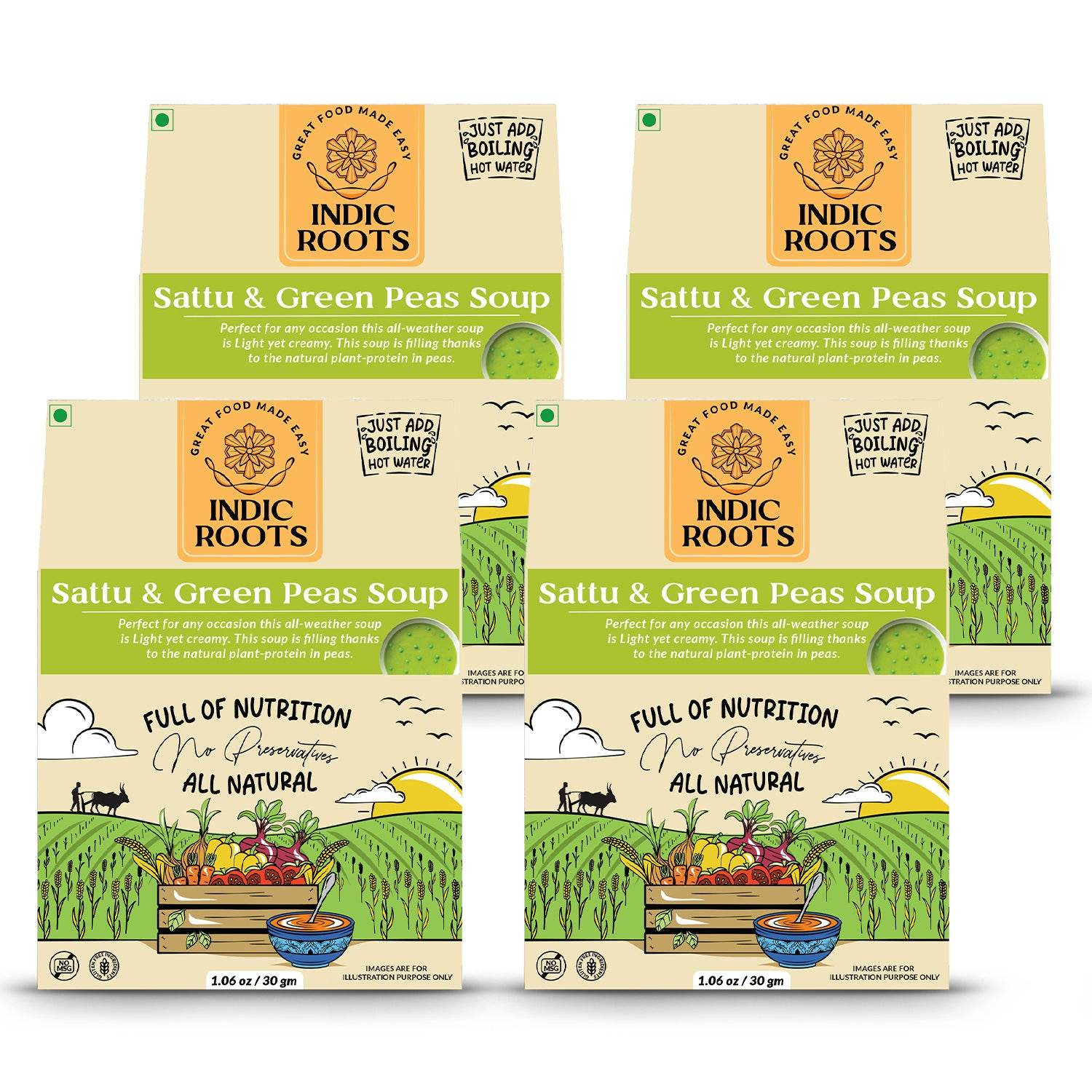 Sattu and Green Peas Soup - Indic Roots (Formerly Organic Roots)