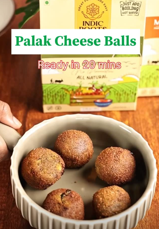 Protein-Rich Palak Cheese Balls