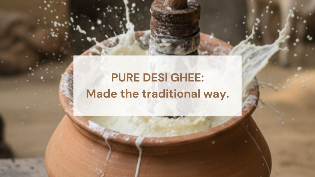 The making of our pure desi cow ghee - Indic Roots