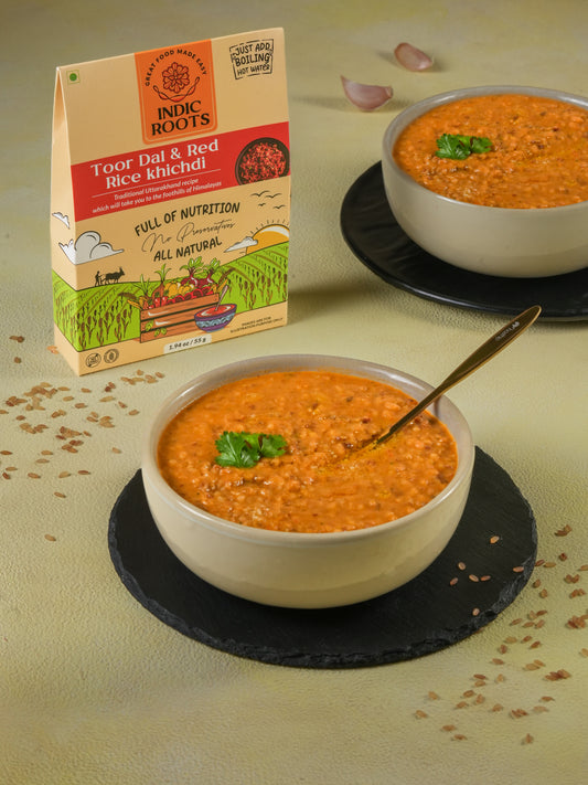 Toor Dal & Red Rice Khichdi