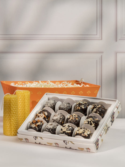 Festive laddoo & candle treat