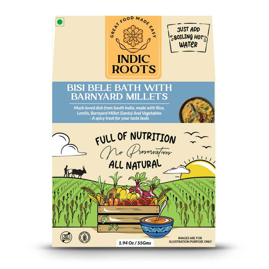 Bisi Bele Bath with Barnyard Millets - Indic Roots