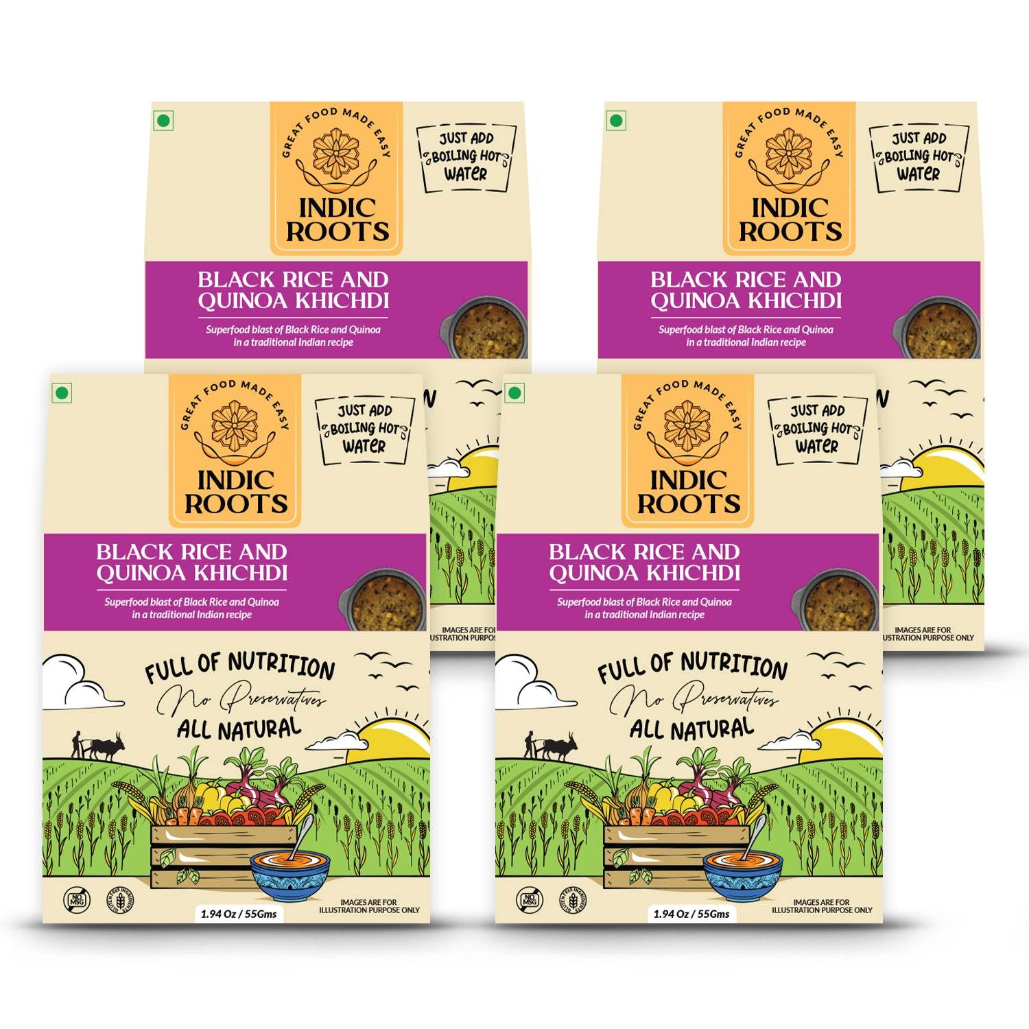 Black Rice & Quinoa Khichdi - Indic Roots