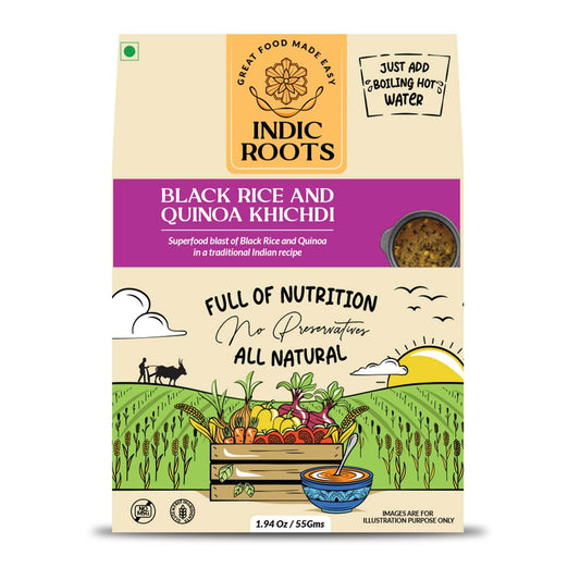 Black Rice & Quinoa Khichdi - Indic Roots