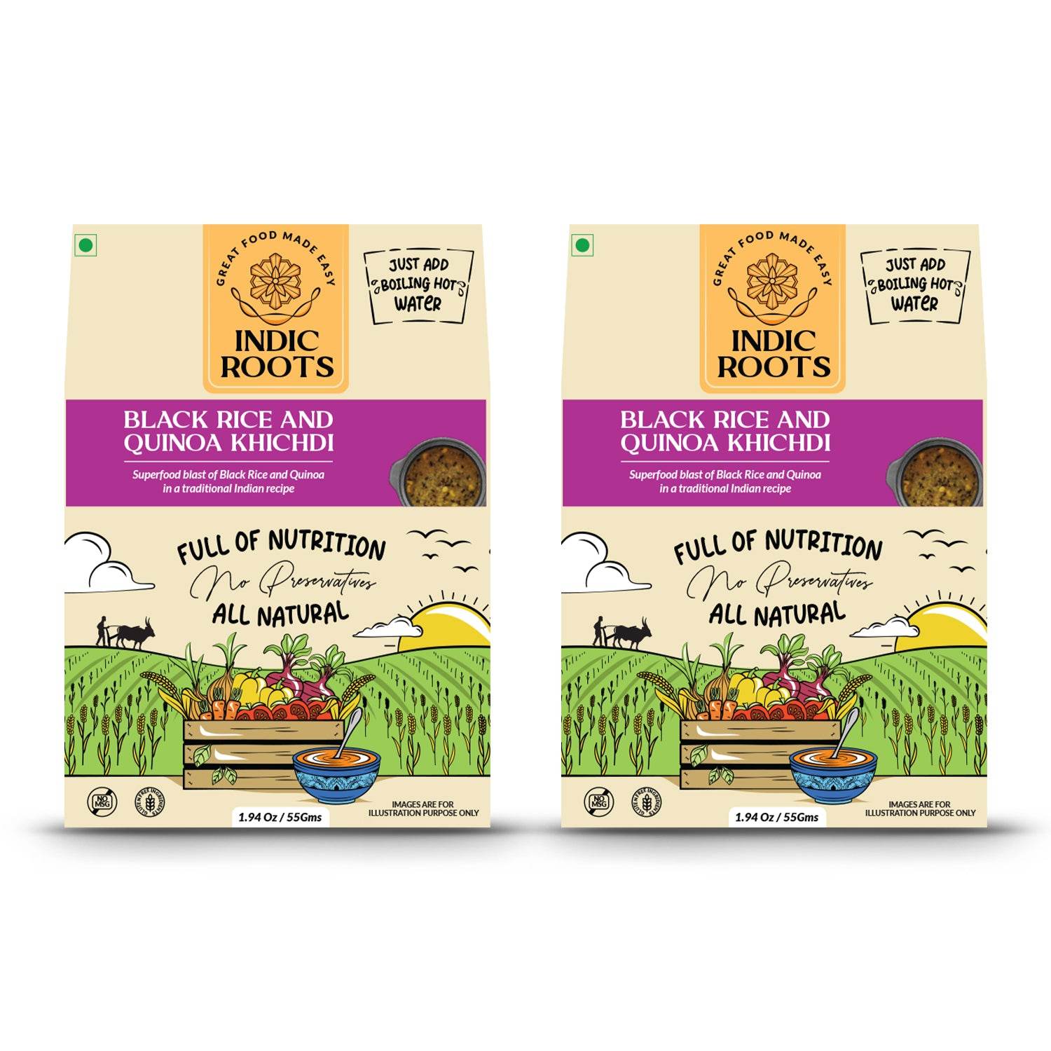 Black Rice & Quinoa Khichdi - Indic Roots
