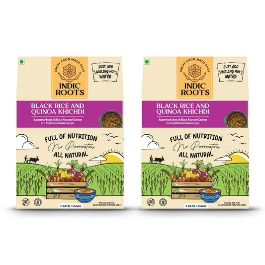 Black Rice & Quinoa Khichdi - Indic Roots