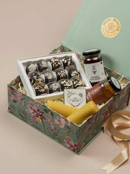 Laddoo & honey festive box – Wholesome sweet treats
