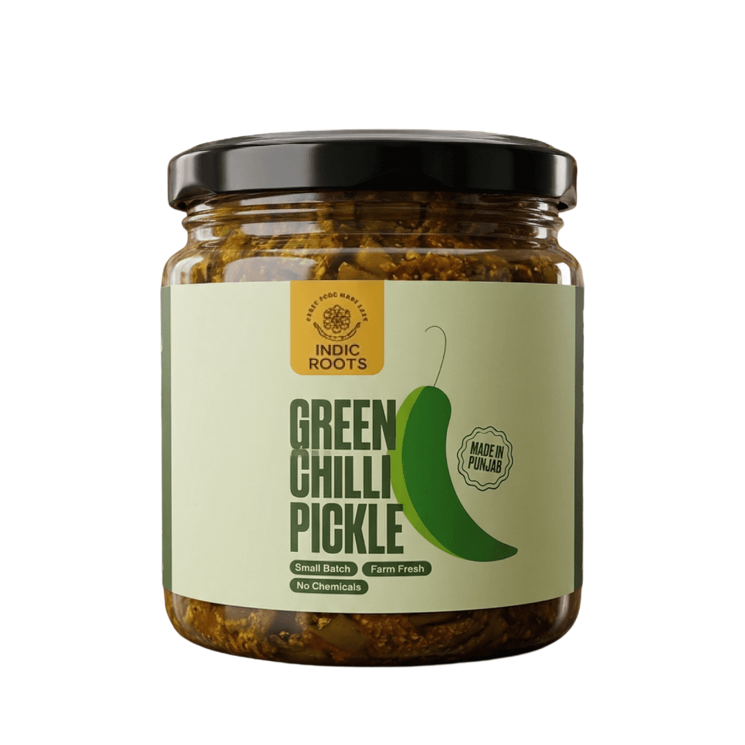 Green Chilli Pickle 250gm - Indic Roots
