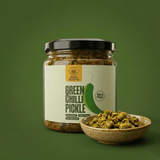 Green Chilli Pickle 250gm - Indic Roots