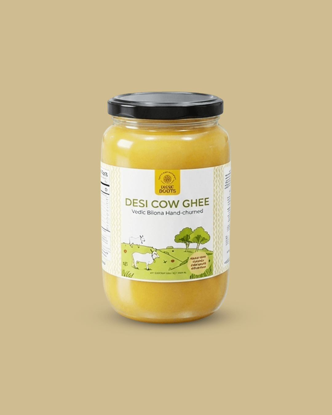 Hand-churned Desi Bilona Ghee - Made from Organic Cow’s Milk - Indic Roots
