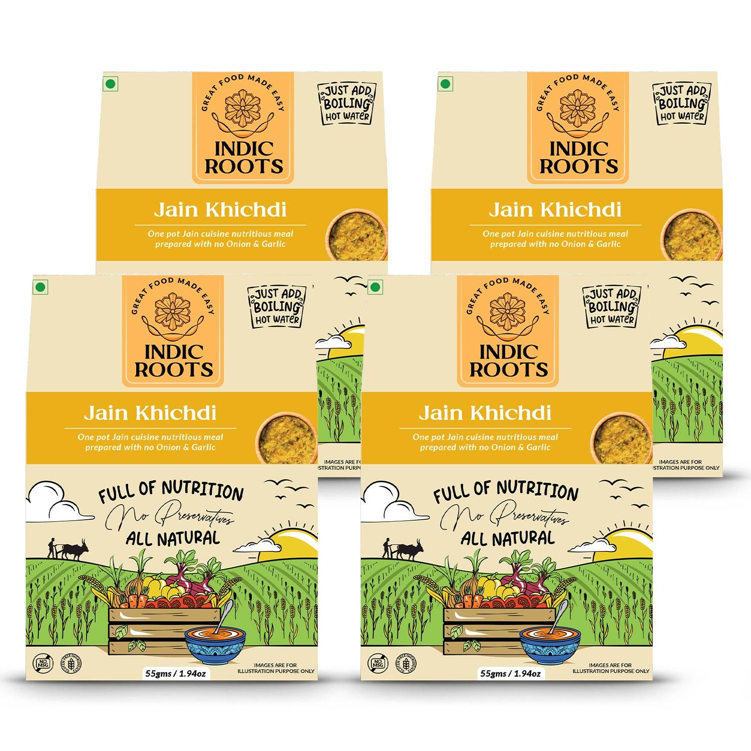 Jain Khichdi (No Onion, No Garlic) - Indic Roots