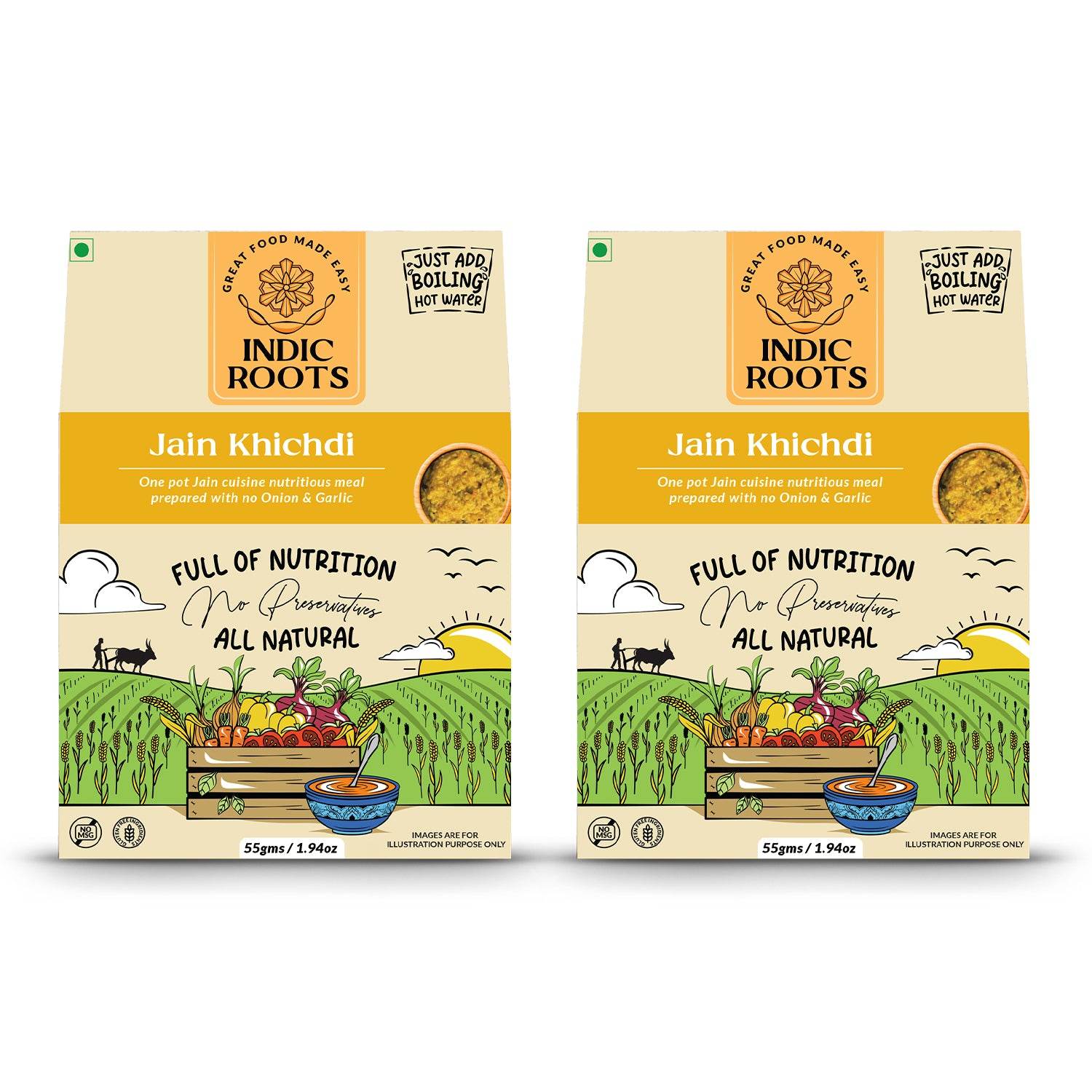 Jain Khichdi (No Onion, No Garlic) - Indic Roots