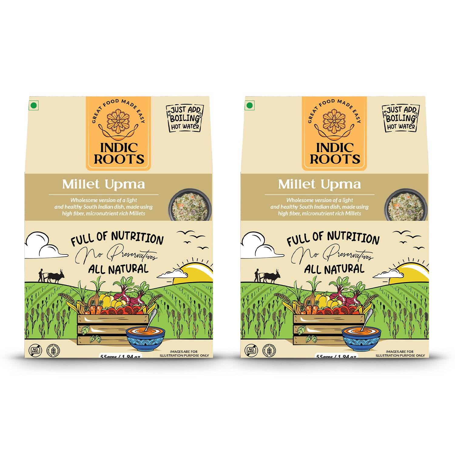Millet Upma - Indic Roots