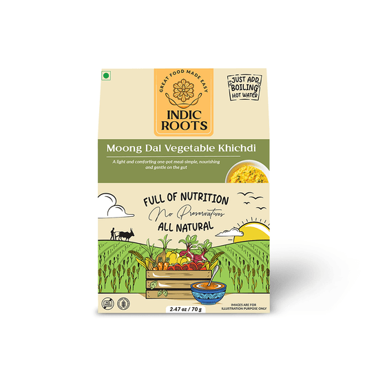 Moong Dal Vegetable Khichdi (Copy) - Indic Roots