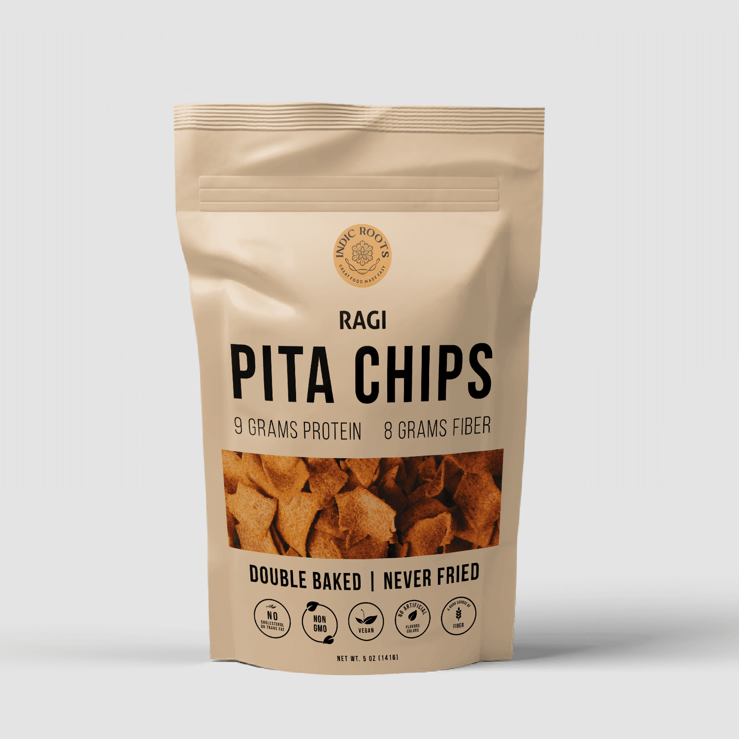 Pita Chips Ragi (100 gms) - Indic Roots