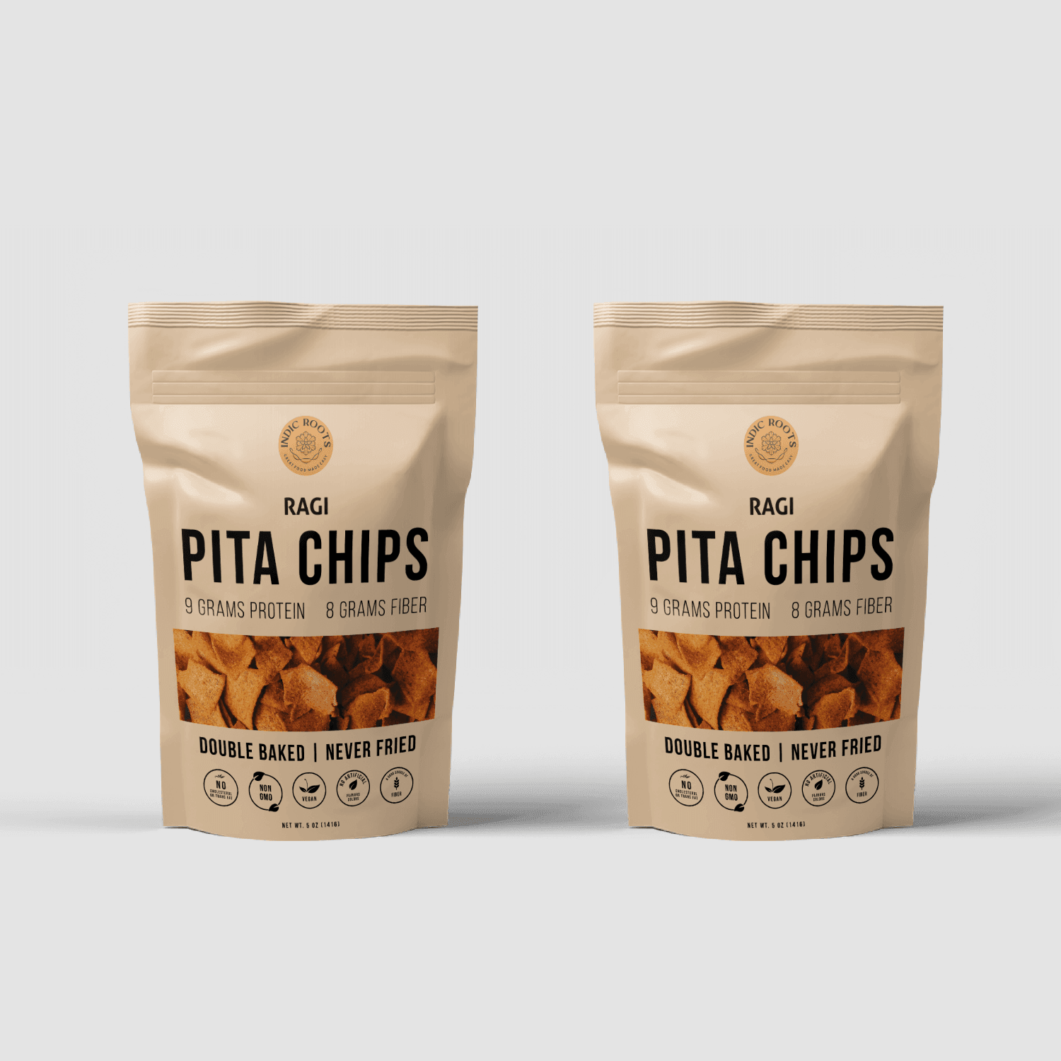 Pita Chips Ragi (100 gms) - Indic Roots