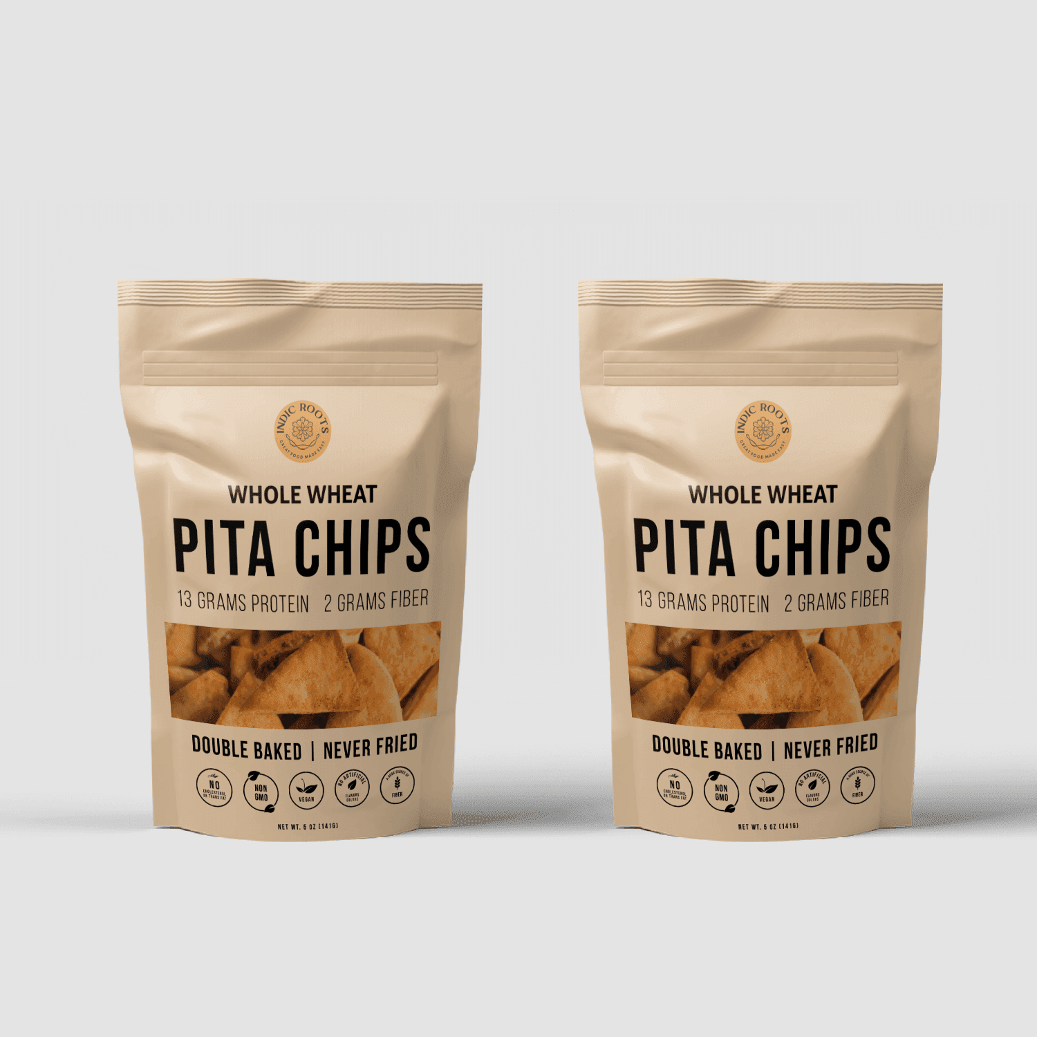 Pita Chips Whole Wheat (100 gms) - Indic Roots