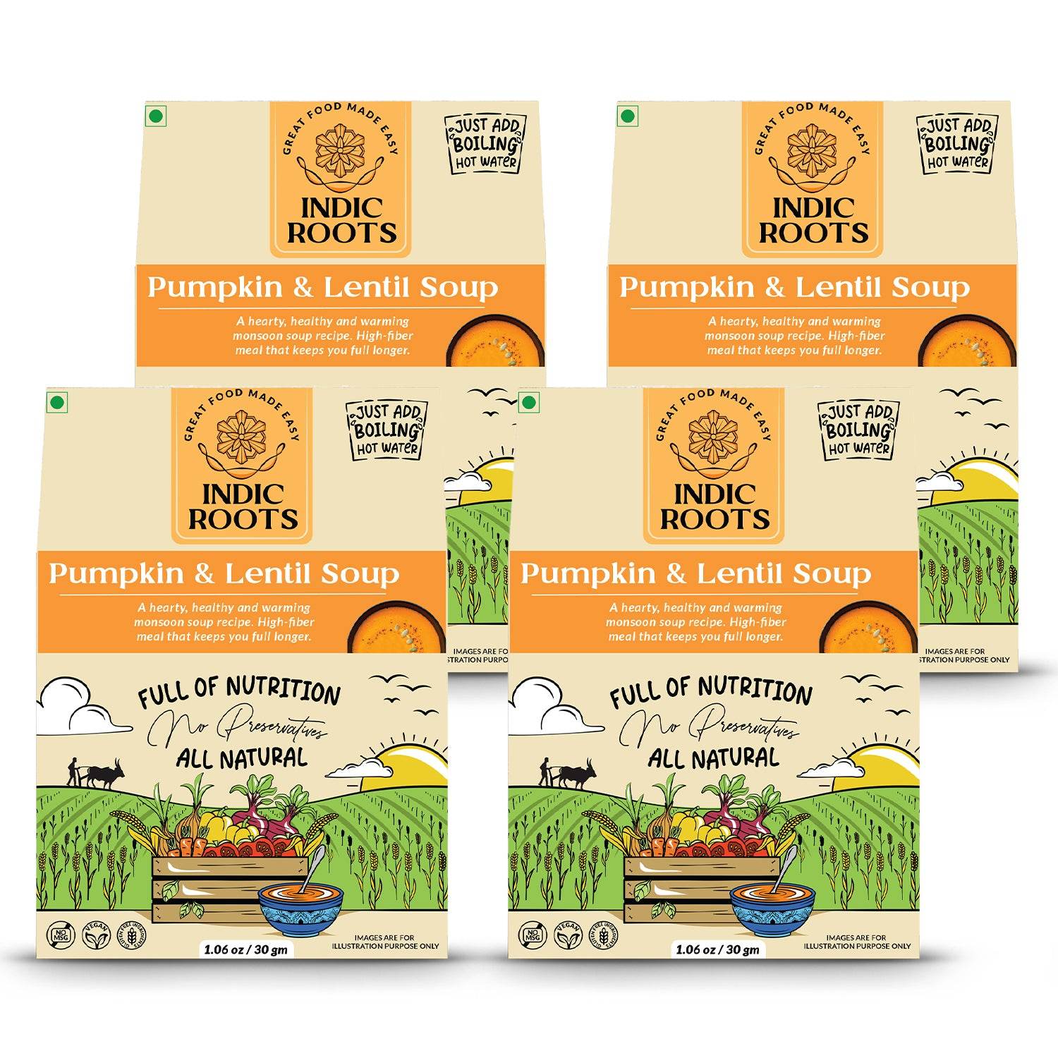 Pumpkin & Lentil Soup - Indic Roots