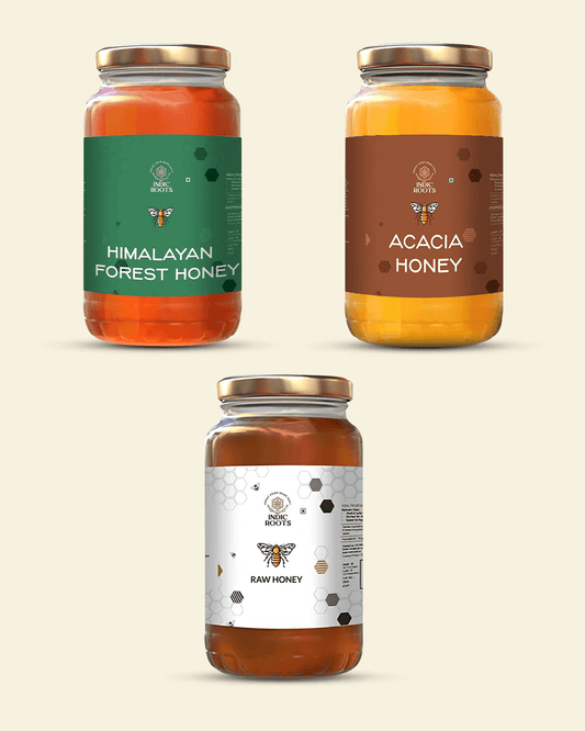 Pure Origins Honey Trio - Pack of 3 - Indic Roots