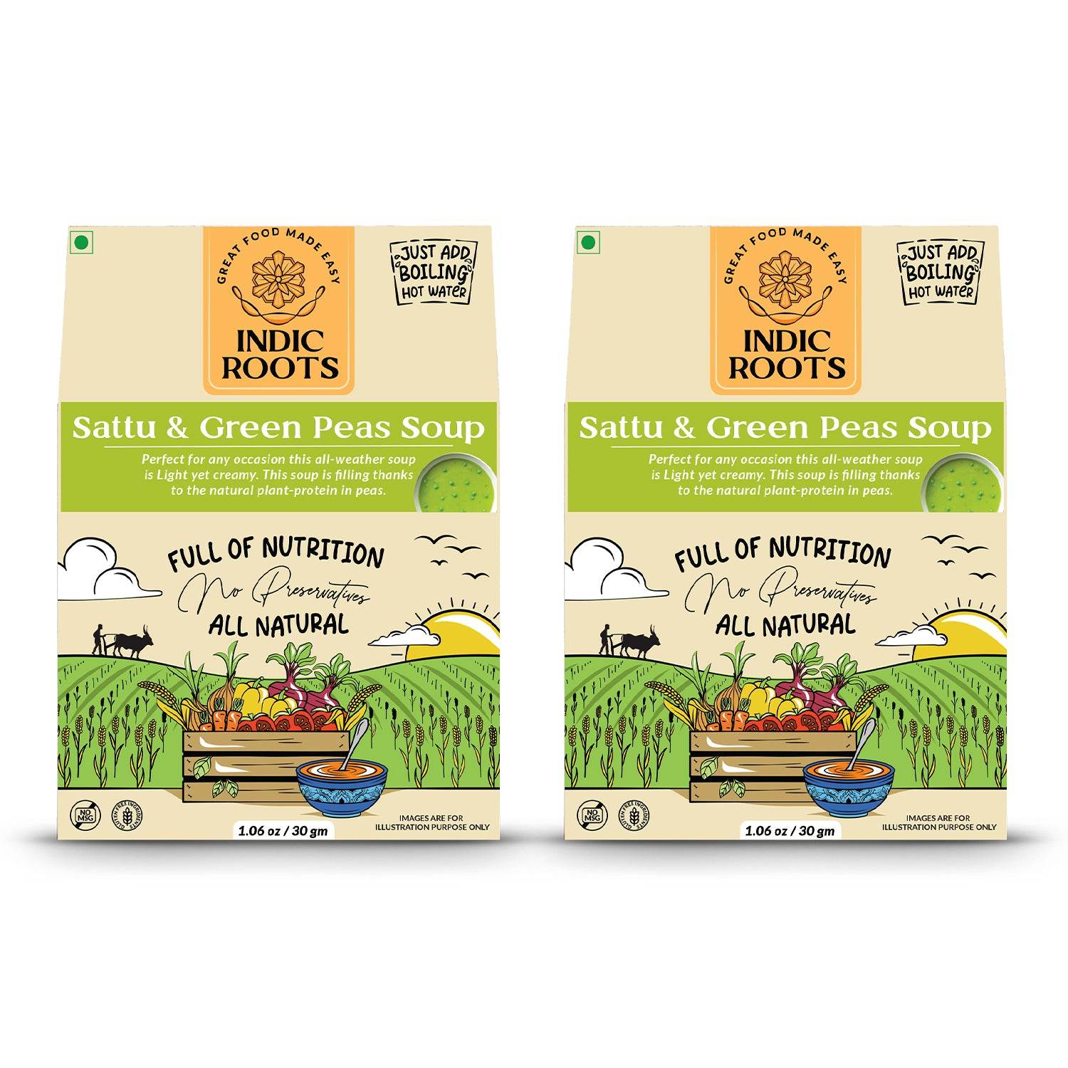 Sattu and Green Peas Soup - Indic Roots