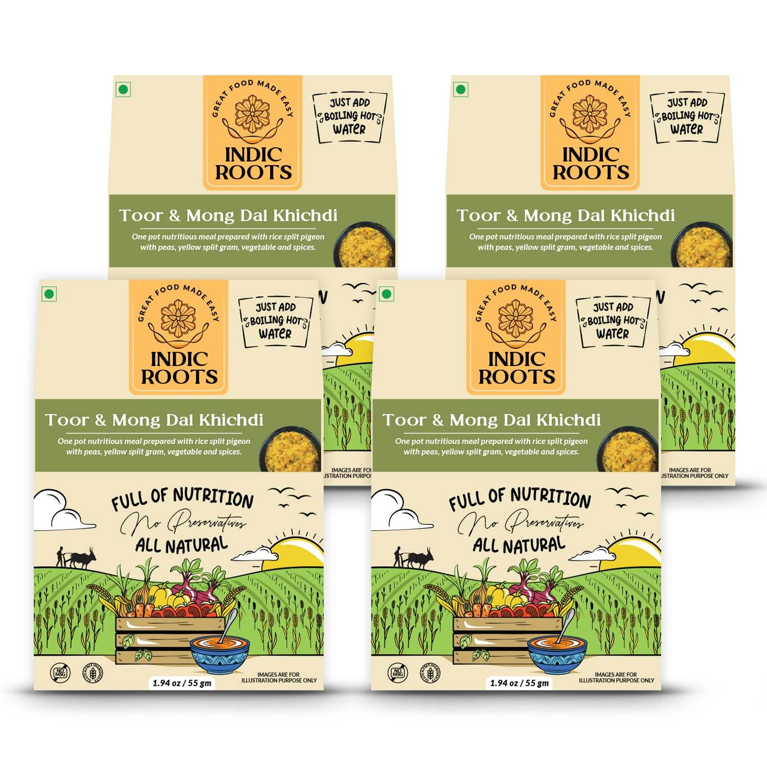 Toor Dal & Moong Dal Khichdi - Indic Roots