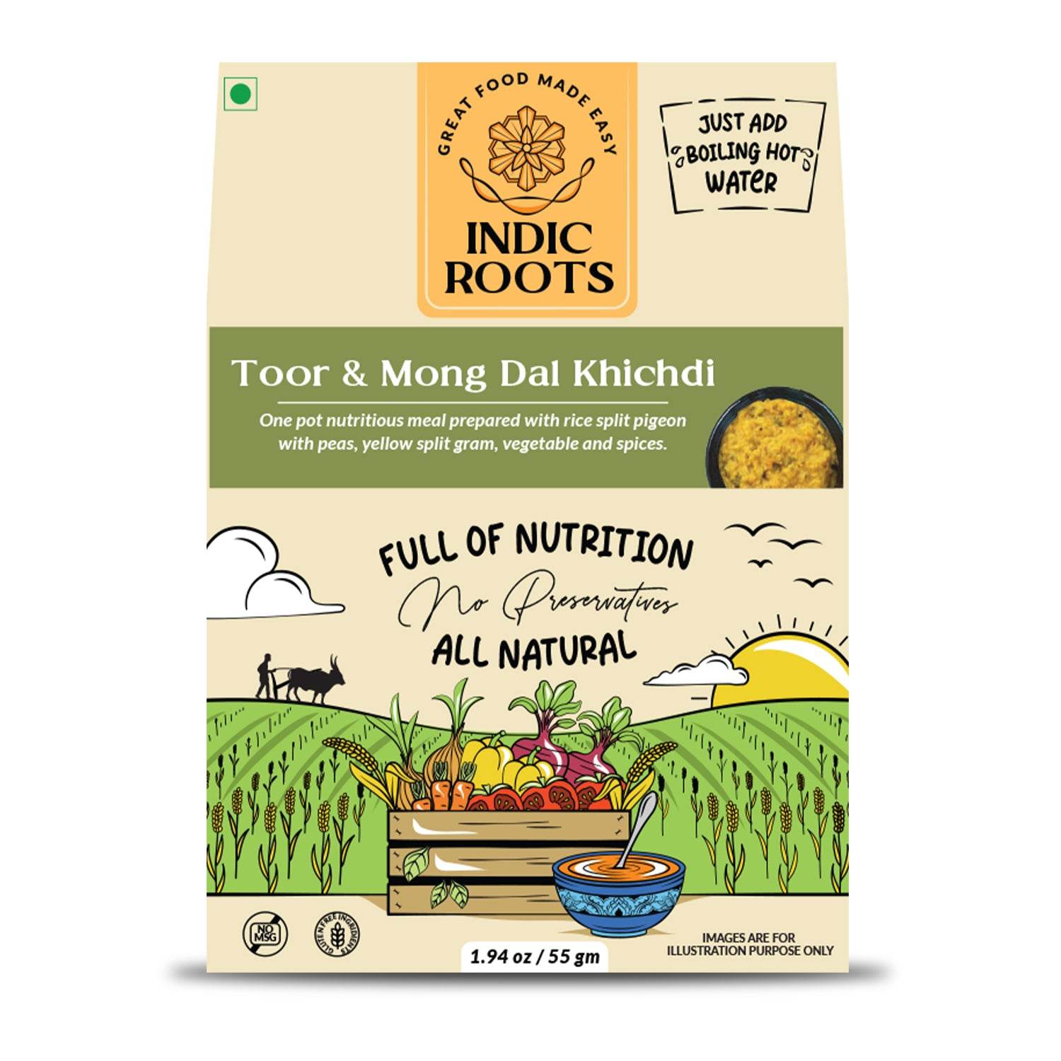 Toor Dal & Moong Dal Khichdi - Indic Roots
