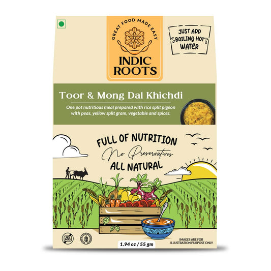 Toor Dal & Moong Dal Khichdi - Indic Roots