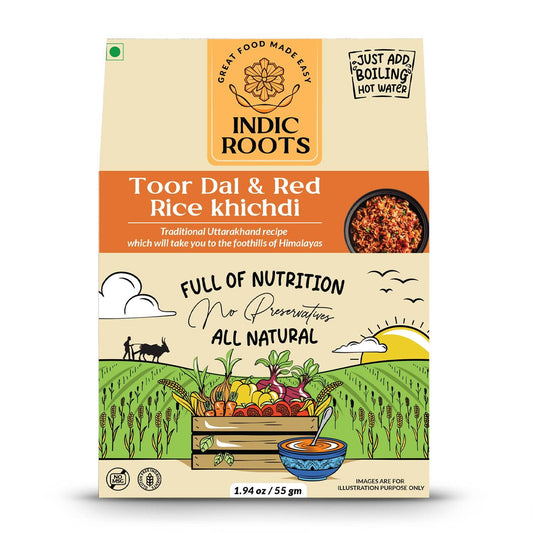 Toor Dal & Red Rice Khichdi - Indic Roots