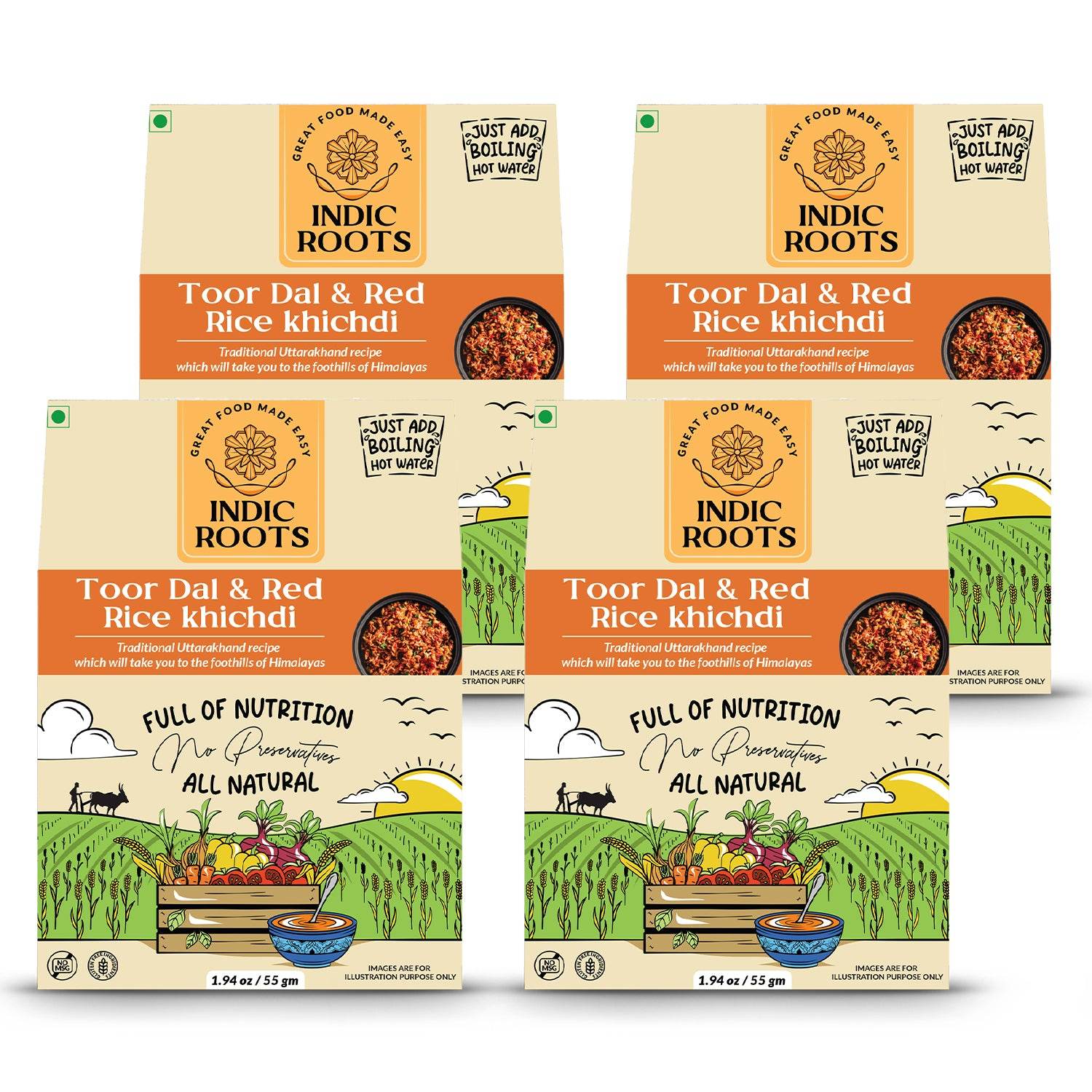 Toor Dal & Red Rice Khichdi - Indic Roots